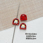 Baking Painted Window Kitten and Nice Rabbit Metal Beads 15/17mm 10pcs 9