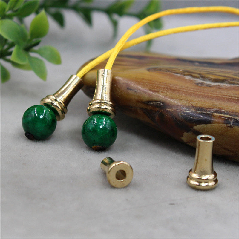 Brass Cone Metal Beads 6*9mm 7*11mm Three-Layer Pagoda Design 100pcs 3