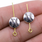 Flat Metal Beads 10mm Antique Silver Tennis Style 30pcs