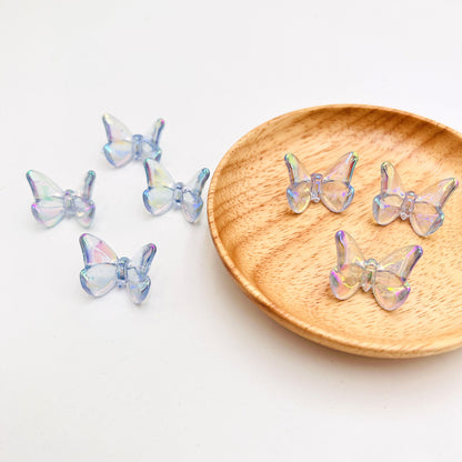 Glow Butterfly Acrylic Beads 21mm Stereo Glow in the Dark 10pcs 13