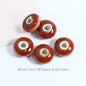 Ceramic UFO Spacer Beads 12mm Vintage Fambe Blaze 40pcs 7