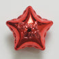 UV Plating Balloon Shaped Star Acrylic Beads 25mm Metal Colored 50pcs 9