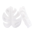 Silicone Focal Beads Leaf Soft Veined Upright Design 20pcs 5