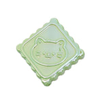 Plating Cat Biscuits Acrylic Beads 21x6mm Pastel Rainbow Glossy 50pcs 5