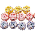 Handmade Round Clay Beads 25mm Adorable Pastel Faces 2pcs 5