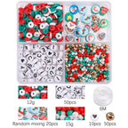 Christmas Heishi Clay Beads 6mm Festive Mixed Colors 1box 940pcs 4