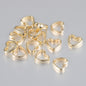 Hollow Heart Acrylic Beads 11x12mm CCB Plastic Mixed Colors 100pcs 6