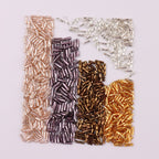 Plating Metallic Color Twisted Bugle Glass Beads 6mm 2500pcs