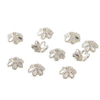 Brass Flower Bead Caps 6/8/10mm Six-Petal 100pcs 5