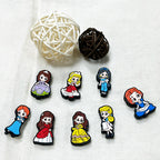 Silicone Focal Beads Genie Cartoon Princess Character Set 20pcs 2