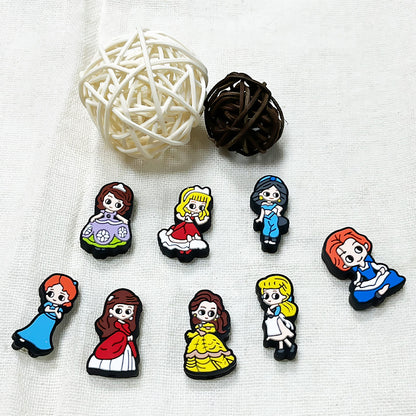 Silicone Focal Beads Genie Cartoon Princess Character Set 20pcs 2