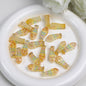 Plating Colorful Fish Bone Resin Beads 24mm 10pcs 14