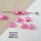 Rabbit Metal Beads 7mm Baking Painted Granular Alloy 30pcs 8