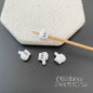 Baking Painted Series Metal Beads Colorful Glossy Alloy 20pcs 16
