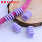 Spring Shaped Acrylic Beads 18mm Macaron Color Plastic Dreadlock 100pcs 9