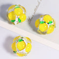 Embellished Bubblegum Beads 18mm Fruit Slice Colorful 10pcs 6