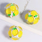 Embellished Bubblegum Beads 18mm Fruit Slice Colorful 10pcs 6