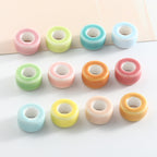 Ceramic Round Spacer Beads 12mm Candy Color Large Hole 50pcs 6