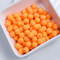 Painted Pumpkin Acrylic Beads 9mm Striped Bright Colors 100pcs 10