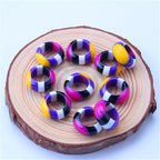 Plastic Round Spacer Beads 16mm Bright Color Combination 20pcs 2