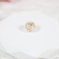 Lampwork Glass Beads Round 10-12mm Transparent Silver Foil Floral 10pcs 11