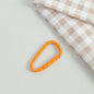 Metal D Shaped Spring Trigger Key Rings 46mm Colorful Painted 20pcs 22