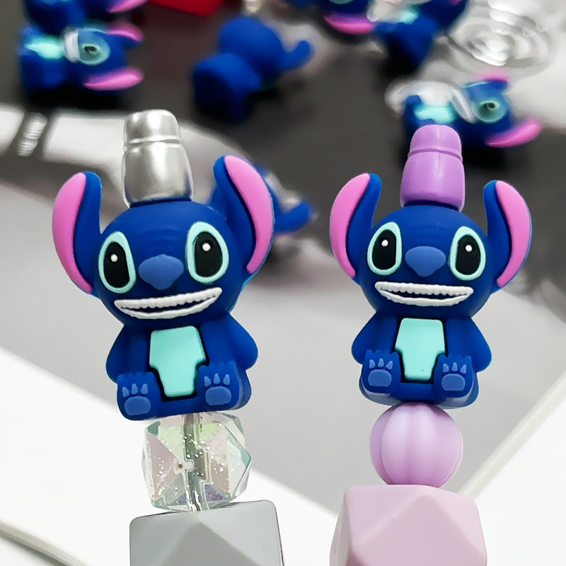 Silicone 3D Focal Beads Stitch Character Sitting Pose 5