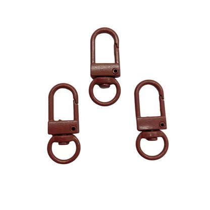 Colorful Zinc Alloy Keychain Hooks 33mm Baking Painted 50pcs 18