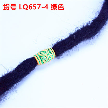 Colorful Winding Rattan Patterned Acrylic Beads 16mm Plastic 100pcs 9