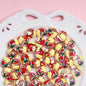 Hand Painted Christmas Tree Snowflake Acrylic Beads 18mm Festive 10pcs