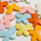 Creamy Color Butterfly Acrylic Flat Beads 29mm 1pc 4