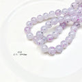 Glitter Round Acrylic Beads 10-14mm Lavender Purple Shimmer 100pcs 6