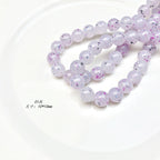 Glitter Round Acrylic Beads 10-14mm Lavender Purple Shimmer 100pcs 6
