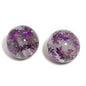 Shimmer Glitter Filled Resin Beads 16mm Round Autumn Leaf 50pcs 16