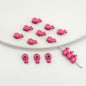 Whale Metal Beads 8mm Baking Painted Colorful 50pcs 9