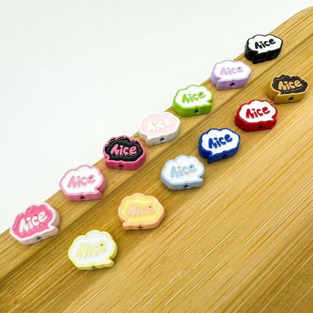 Frame Metal Beads 9x12mm Baking Painted Enamel Alloy 10pcs 4