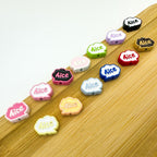 Frame Metal Beads 9x12mm Baking Painted Enamel Alloy 10pcs 4