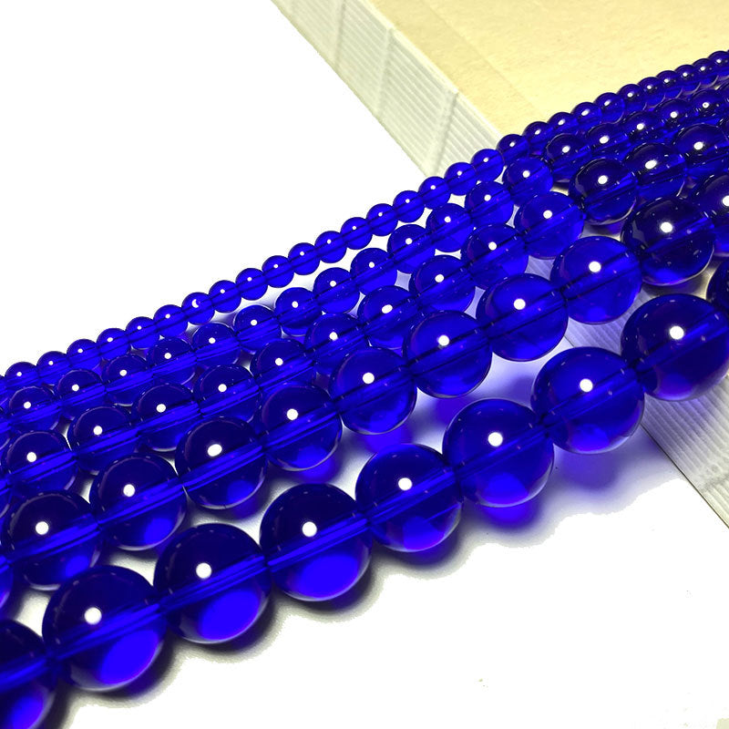 Colored Transparent Round Glass Beads 12mm Assorted Colors 31pcs 3