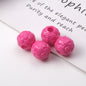 Colored Yarn Ball Acrylic Beads 12mm Large Hole 100pcs 13