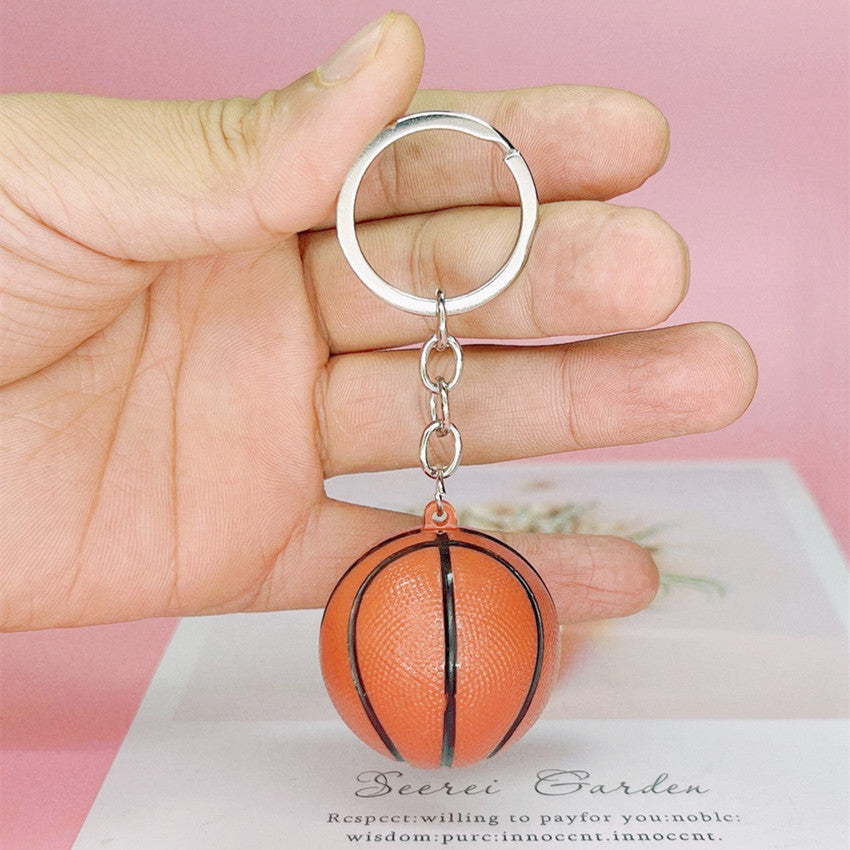 Acrylic Basketball Keychain Sports Ball Realistic Texture Basketball 4