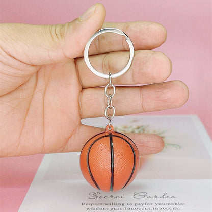 Acrylic Basketball Keychain Sports Ball Realistic Texture Basketball 4