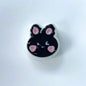 Hand-Painted Rabbit Acrylic Beads 22x24mm Glossy Pastel 100pcs 6
