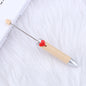 Beadable Pen Colorful Heart Accent 155mm Diameter 14mm Weight 11g 15