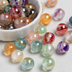 Glimmer Nebulous Resin Beads 12mm Round Multicolor Gradient 20pcs 3