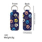 Paw Print Chapstick Holder Neoprene Functional Keychain 3pcs 10