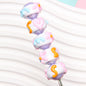 Hand Painted Floral Acrylic Beads 16mm Arrow Design 1pc 4
