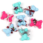 Cartoon Bear Acrylic Beads 17x24mm Pastel Colors 2pcs