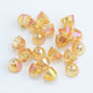 Bell Electroplated Glass Beads 8mm Sparkling Mixed Colors 50pcs 17