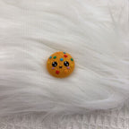 Silicone 3D Focal Beads Cookies Cheerful Faces Colorful Sprinkles 20pcs 4