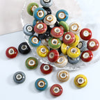 Ceramic UFO Spacer Beads 12mm Vintage Fambe Blaze 40pcs 2